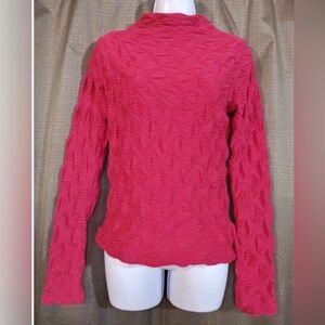 Anthropologie Maeve Fuchsia Textured Top